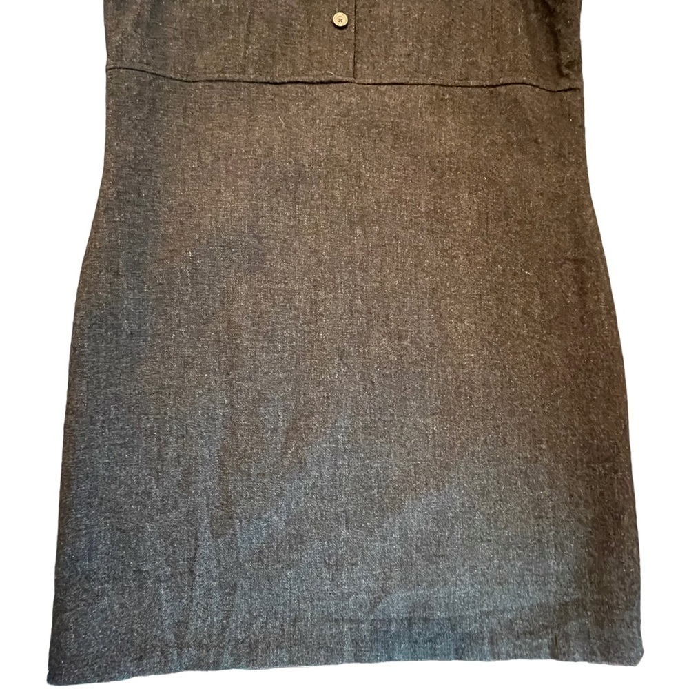 Vintage Woolrich medium charcoal gray shift dress - Picture 9 of 16